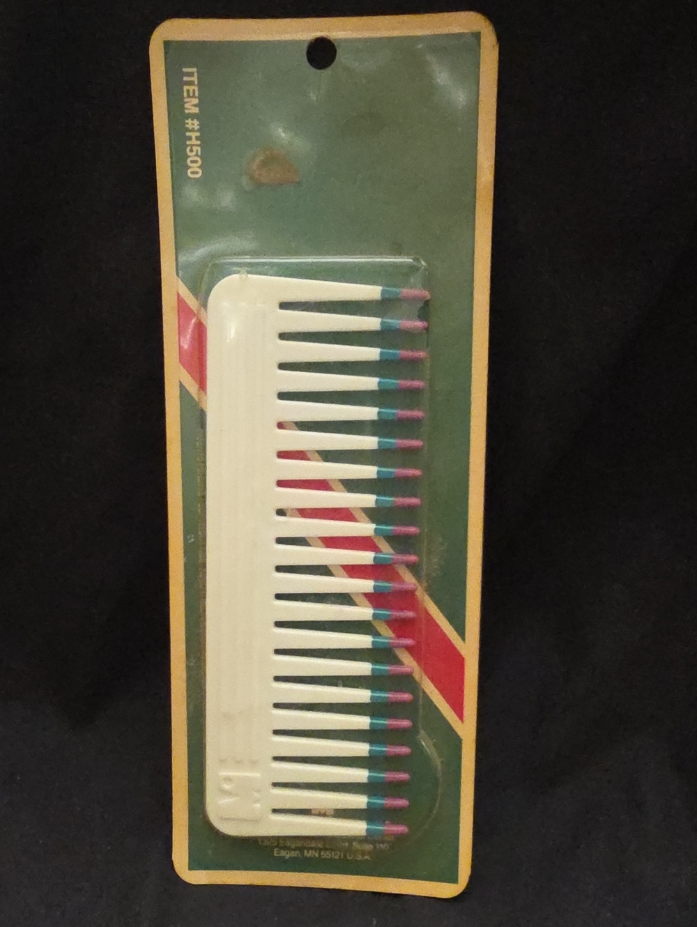 Vintage Unopened Widetooth Comb-Holiday Edition